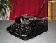 Antique Glossy Black Mercedes Selekta Typewriter Of 1939, .  76 Years Old, . Typewriters photo 3