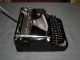 Antique Glossy Black Mercedes Selekta Typewriter Of 1939, .  76 Years Old, . Typewriters photo 5