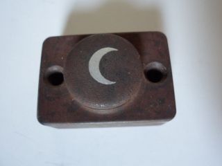 Vintage Push Button Door Bell Murdock C10 Half Moon Lighted Plastic Bakelite? photo