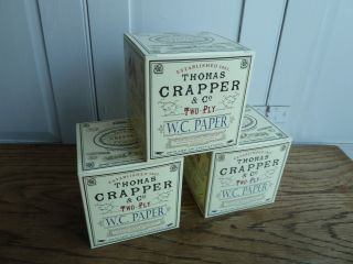 3 Thomas Crapper Toilet Paper (& Boxed) photo