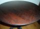 Antique Victorian Walnut Pedestal Cafe Table With Cast Iron Tripod Base C.  1870 1800-1899 photo 8