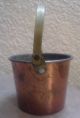 Vintage Small Copper Brass Metal Primitive Bucket Scuttle Swing Bale Handle Primitives photo 1