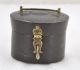 1850s Indian Antique Hand Carved Lacquer Painted Wooden Kum Kum Powder Tika Box India photo 1