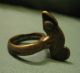 Senufo Ivory Coast Bronze/brass Divination Ring Chameleon 19th - 20th C Jewelry photo 5
