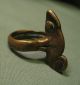 Senufo Ivory Coast Bronze/brass Divination Ring Chameleon 19th - 20th C Jewelry photo 6
