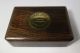Solid Brass Stanley London World War I Pocket Compass Wooden Box Keepsake Mens Compasses photo 1