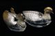 Wako Mandarin Duck Glass & Silver Seasoning Container Ginza Japanese Other Japanese Antiques photo 1