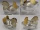 Wako Mandarin Duck Glass & Silver Seasoning Container Ginza Japanese Other Japanese Antiques photo 2