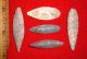 (5) Fine Sahara Neolithic Blades,  Tools,  Prehistoric African Arrowheads Neolithic & Paleolithic photo 1