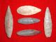 (5) Fine Sahara Neolithic Blades,  Tools,  Prehistoric African Arrowheads Neolithic & Paleolithic photo 2