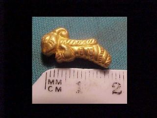 Sassanian Gold Amulet (mythical Creature) Circa 400 - 700 Ad. photo