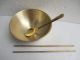 The Ancient Chinese Classic Antique Brass Bowl Chopsticks Spoons Bowls photo 1