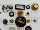 21 Vintage & Antique Buttons Mop Mother Of Pearl Celluloid Metal Layers 2 Parts Buttons photo 1