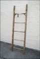 Vtg Wood Ladder Shelf 5 Step Wall Decor Primitive Loft Shabby Rustic Chic Wooden Primitives photo 2