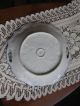 Antique Porcelain Gilt Embossed Branch Rim Acorn Brushstroke Flow Blue ? Plate Platters & Trays photo 4