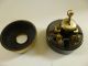 Vintage Brass & Porcelain Hubbell Toggle Switch On/off Switch Plates & Outlet Covers photo 3