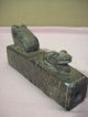 Pre - Columbian Native American Indian Carved Stone Hopewell Dual Frog Effigy Pipe The Americas photo 4