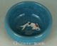 Chinese Jun Porcelain Handmade Carving Fish Statue Bowl Cup Collectables Glasses & Cups photo 2