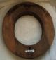 Vintage Wood Hat Brim Flange Form 8 3/8 Inches By 7 Inches By 2 5/8 Inches Industrial Molds photo 1