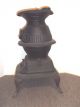 22 Inch Globe Excelsior Stove Co.  Quincy Ill.  Cast Iron Pot Belly Wood Stove Fireplaces & Mantels photo 2