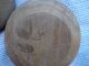 Antique Primitive Wooden Carved Bowl W/lid Treenware Hand Made 1800s Primitives photo 10