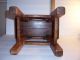 Antique Wood Miniature Stool - Antique Folk Art Bench - 1800 ' S Furniture Primitives photo 7