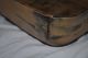 Very Lg Primitive Square Wooden Wood Bowl Grungy Old Wheat Color Country Decor Primitives photo 9