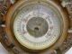 Vintage Barometer Carved Oak Base Barometers photo 1