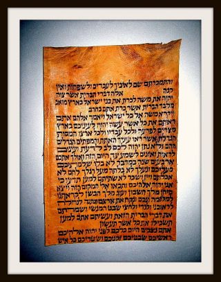 Thora - Manuscript,  Deer - Skin,  Ben Esra Synagogue,  Master Fathers,  Anno 1500 - Rar photo