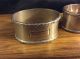 His & Hers English Solid Sterling Silver Napkin Rings 57.  78 Grams Napkin Rings & Clips photo 2