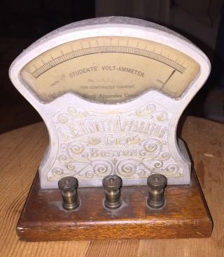 Vintage Student Volt - Ammeter L.  E.  Knott Apparatus Co.  Boston,  Mass Rare photo