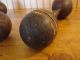 Antique Wooden Hand Weights Dumb Bells - - Vintage - Primitive - Steampunk Primitives photo 8