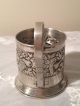Rare Vintage Russian German Silver Podstakannik Tea Glass Holder Hand Made Other Antique Home & Hearth photo 1