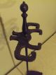 Antique Vintage ' Cutter Mfg Co ' Cast Iron Fireplace Tool Stand,  Stand Only Hearth Ware photo 3
