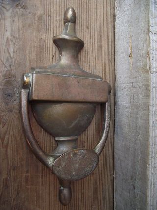 Reclaimed Vintage Brass Door Knocker photo