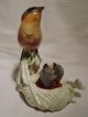 Finch With Nest Pair Group Decoration Porcelain Figurine Ens German Figurines photo 1