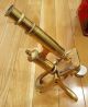 Antique Henry Crouch Brass Microscope 8554.  Mahogany Box,  Lenses, Microscopes & Lab Equipment photo 2