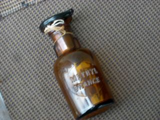 Early Amber Methyl Orange Dropping Chemical Apothecary Bottle T.  C.  W.  & Co. photo