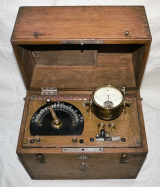 Vintage Medical Scientific Electric Shock Machine 11 3/8” X 6 5/8” X 12”high. photo