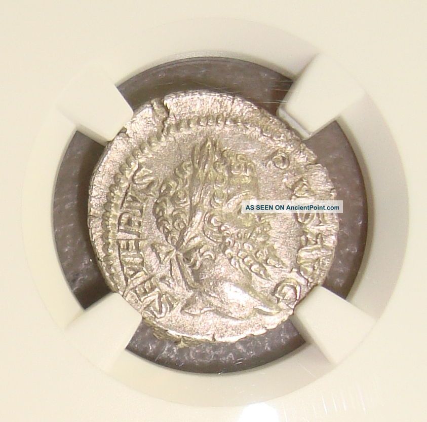Ad 193 - 211 Septimius Severus Ancient Roman Silver Denarius Ngc Ms 5/5 3/5 Roman photo