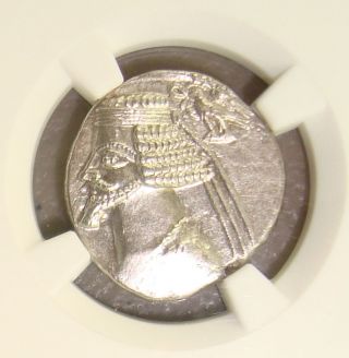 38 - 32 Bc Phraates Iv Ancient Greek Silver Drachm Ngc Ms (state) 4/5 3/5 photo