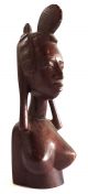 Native African Tribal Carved Wood Woman Bust. Sculptures & Statues photo 1