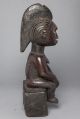 Bembe Seated Female Sculpture,  D.  R.  Congo,  Zambia,  African Tribal Statue African photo 4