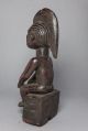 Bembe Seated Female Sculpture,  D.  R.  Congo,  Zambia,  African Tribal Statue African photo 5