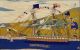Antique 19thc Folk Art Woolwork Embroidered Hms Chesapeake Sailing Ship,  Nr Folk Art photo 2