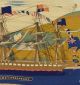 Antique 19thc Folk Art Woolwork Embroidered Hms Chesapeake Sailing Ship,  Nr Folk Art photo 4