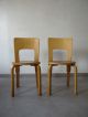 1940s Vintage Model 66 Chair Alvar Aalto For Artek Finland Bent Plywood 1900-1950 photo 3
