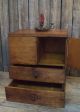 Rare Antique Wood Storage Cupboard Cabinet Cubby Slots Drawers Aafa Nr Primitives photo 4