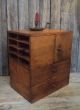 Rare Antique Wood Storage Cupboard Cabinet Cubby Slots Drawers Aafa Nr Primitives photo 6