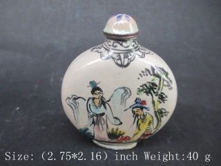 In Ancient China,  Cloisonne Snuff Bottles.  The Characters And Fish And Shrimp photo
